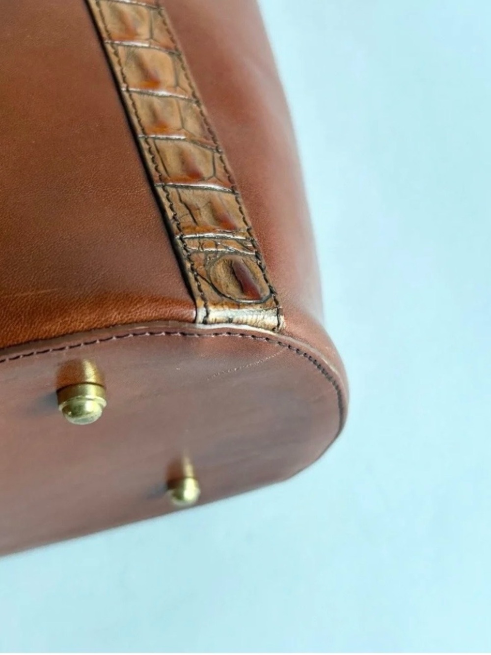 Brahmin Tan Brown Leather Adjustable Straps Handbag Shoulder Bag. - Picture 8 of 16
